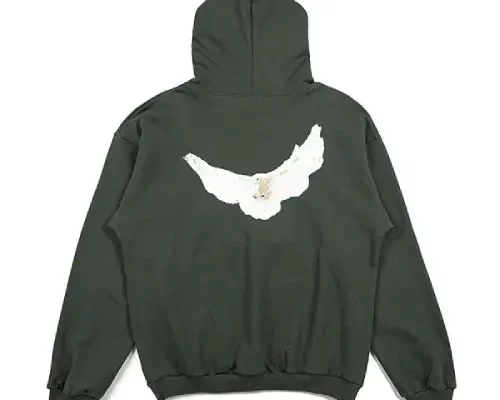 Dark Green Yeezy Gap Balenciaga Dove Hoodie