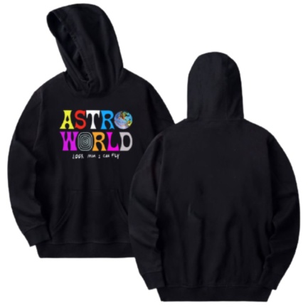 AstroWorld Look Mom I Can Fly Hoodie – Black