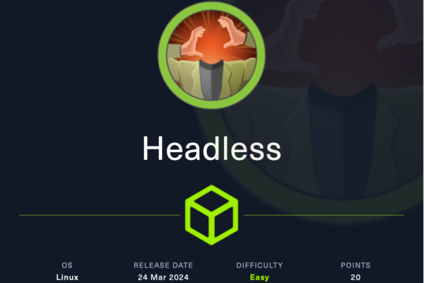 Headless Machine HTB Writeup