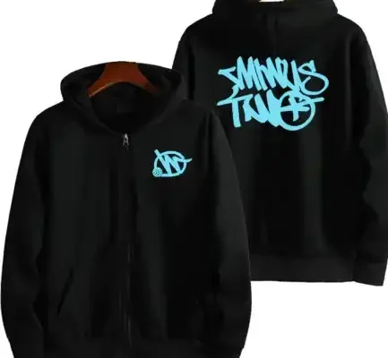 Minus Two Blue & Black Hoodie