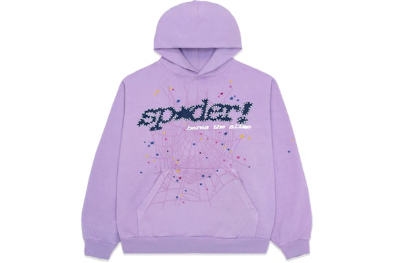 Sp5der Acai Hoodie Purple