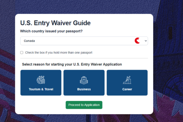 eSAFE US Entry Waiver