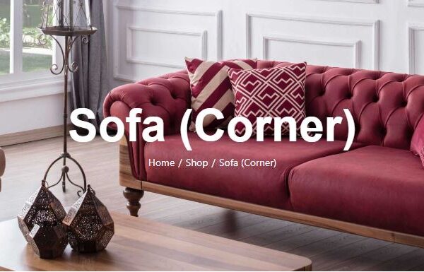 Grey sofa corner